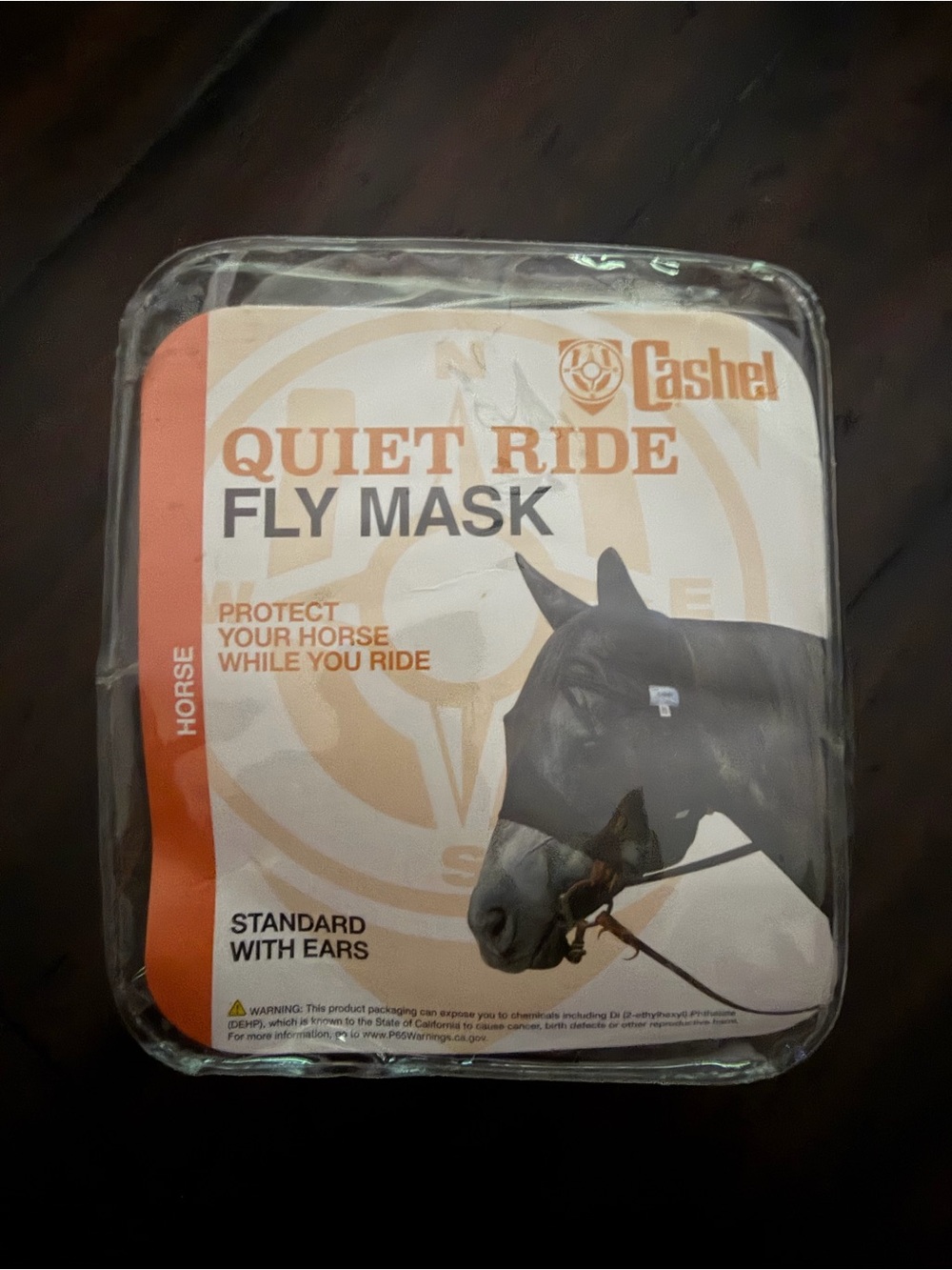 Quiet Ride Fly Mask for Horses - Black